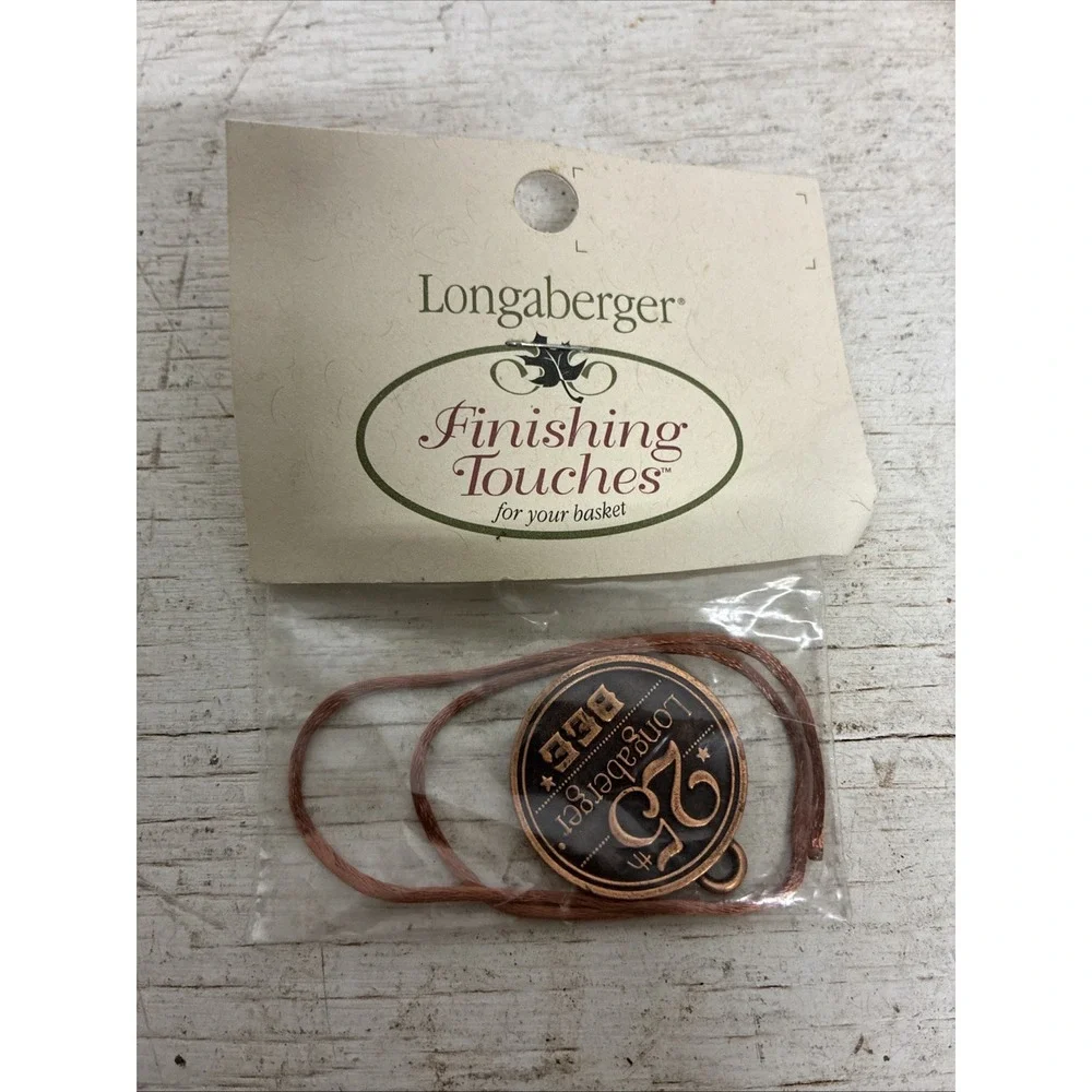 Longaberger 25th Bee Tie-on.  New In Pack Never Opened